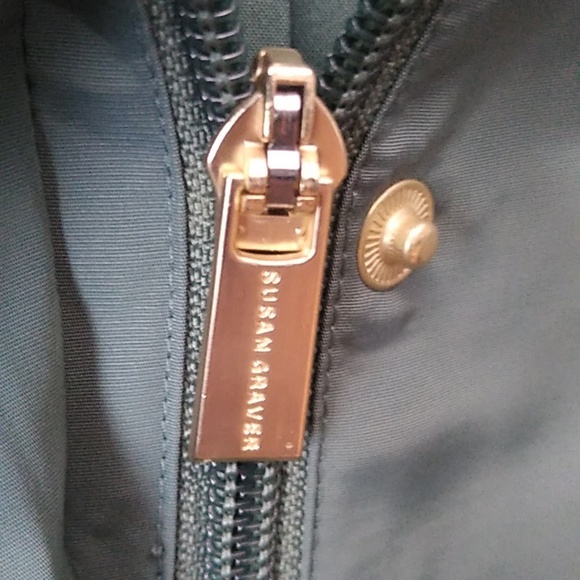 Susan Graver Water Resistant Anorak Jacket with Hood, Sage Leaf, 1XP - Picture 8 of 12